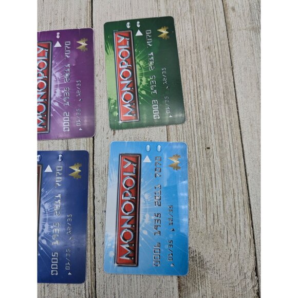 Monopoly Electronic Banking 2011 Replacement 6 Credit Cards ATM Complete - Picture 5 of 5